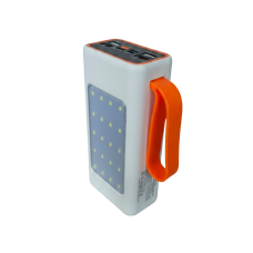 Акумулятор універсальний 30000 mAh 18W білий - помаранчевий Акумулятор універсальний 30000 mAh 18W білий - помаранчевий