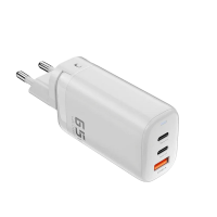 Мережевий зарядний пристрій USB А + 2 ТУРЕ С PD 65W White (TCT2C1A-YRA01)