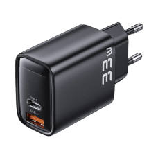 Мережевий зарядний пристрій Toocki USB А + ТУРЕ С PD 33W Black (TCT33-BLA01)